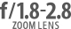 Vysoká světelnost v celém rozsahu zoomu