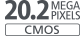 Snímač CMOS s rozlišením 20,2 megapixelu