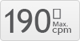 High-Speed scanning at 190 cheques per minute