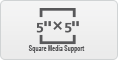 Square media support